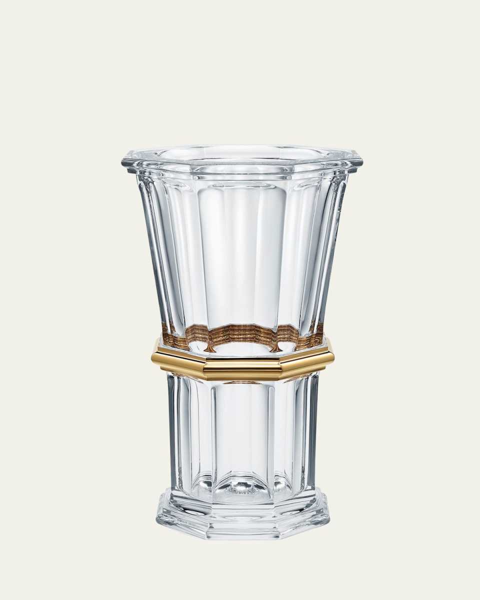 Harcourt Gold Straight Vase